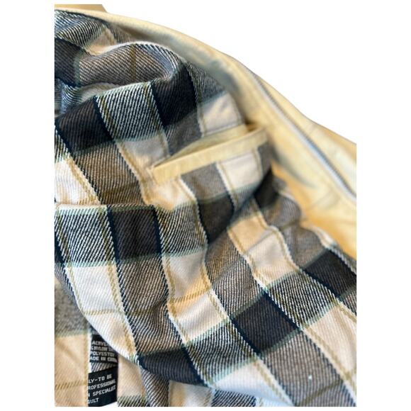 NWOT Mirage Men’s XXL Brushed Thick Creamy Tan Leather Field Coat, Barn Jacket - Picture 9 of 16